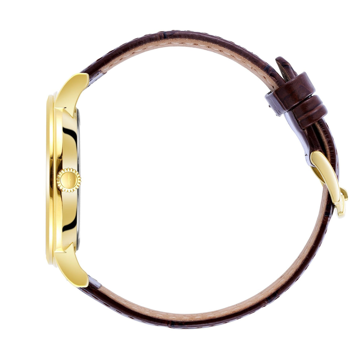 Gents Gold Tone Quartz Watch on Strap with Day & Date GS05423/03