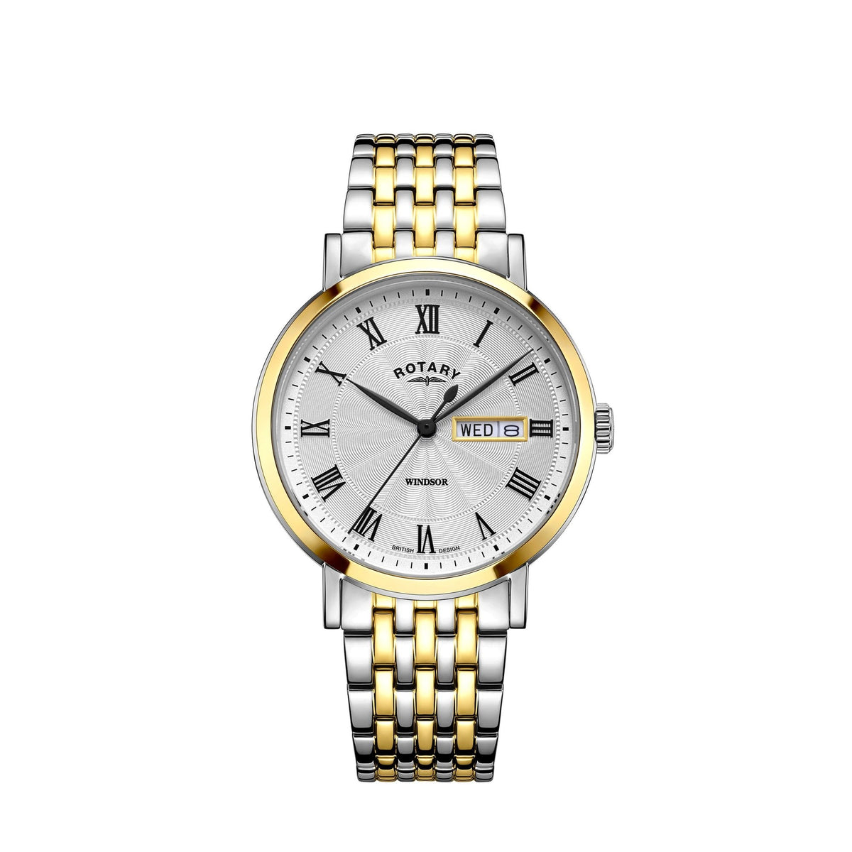 Gents Two Tone Battery Watch on Bracelet Windsor GB05421/01