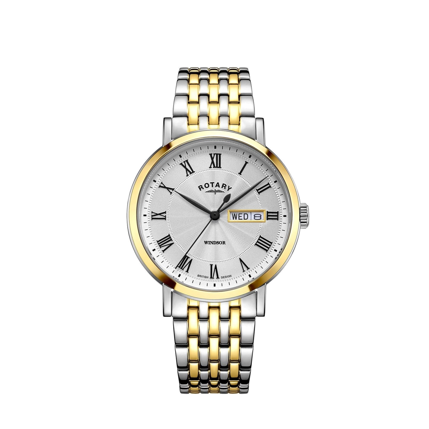 Gents Two Tone Battery Watch on Bracelet Windsor GB05421/01