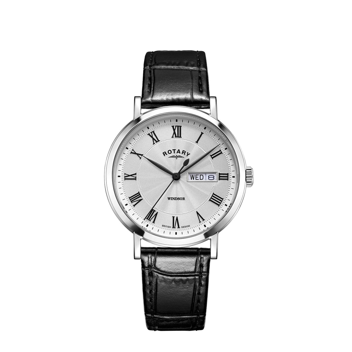 Gents Steel Quartz Watch on Strap with Day & Date GS05420/01