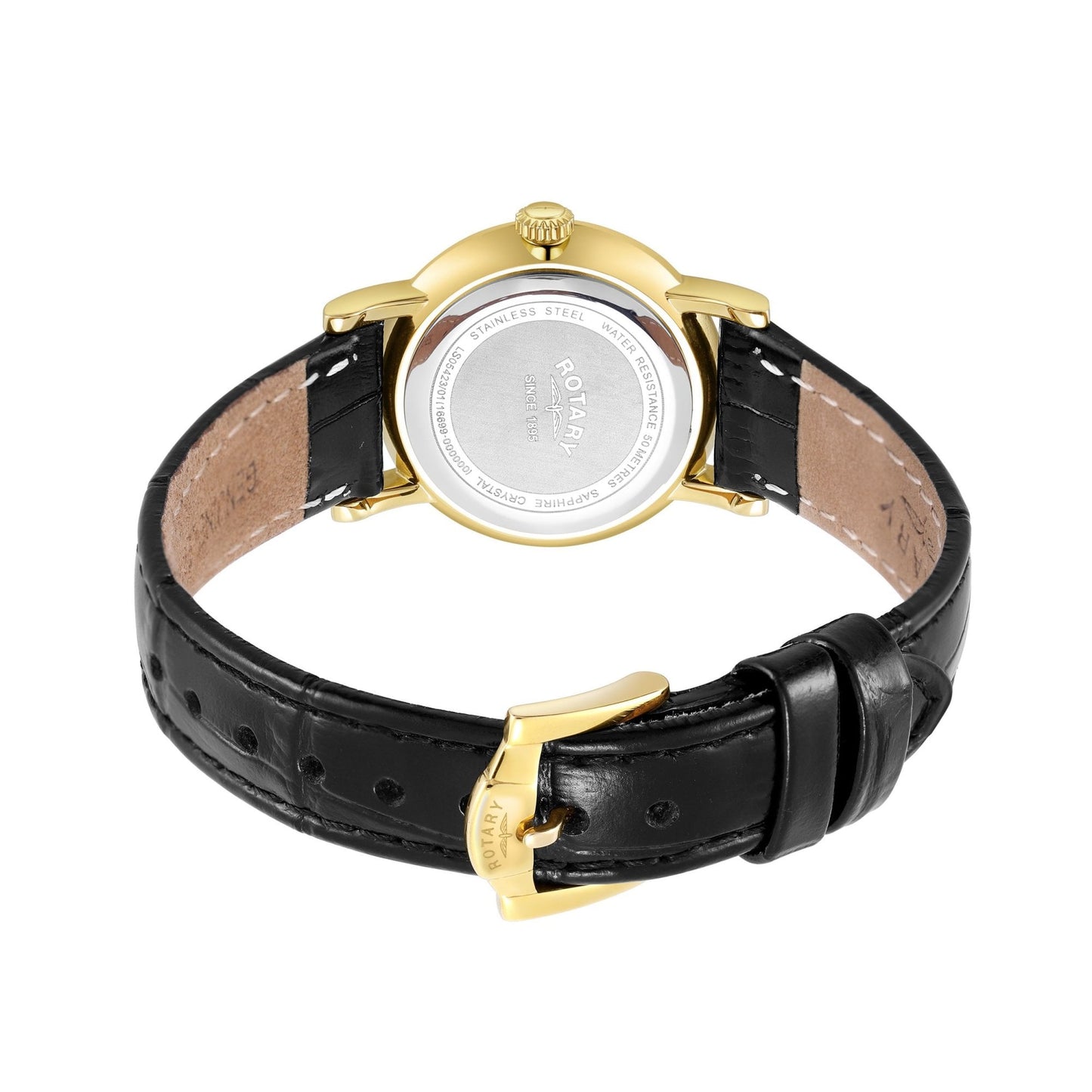 Ladies Gold Tone Battery Watch on Strap, Date Windsor LS05423/01