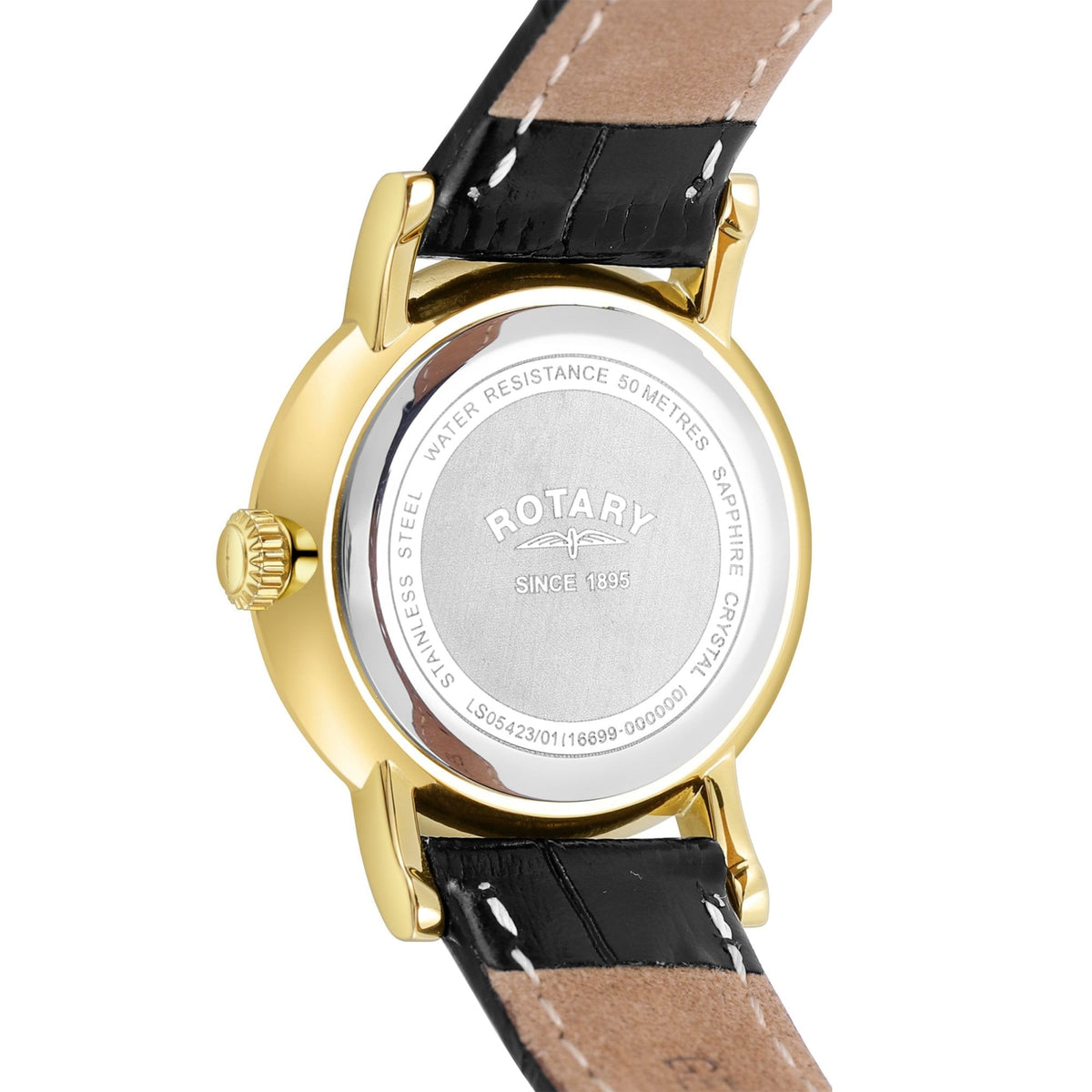 Ladies Gold Tone Battery Watch on Strap, Date Windsor LS05423/01