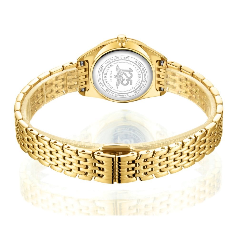 Ladies Gold Tone Rotary Ultra Slim Watch on Bracelet LB08013/01
