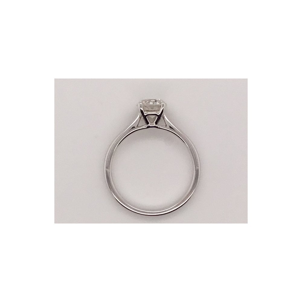 18ct White Gold Diamond 1.01ct Solitaire Engagement Ring