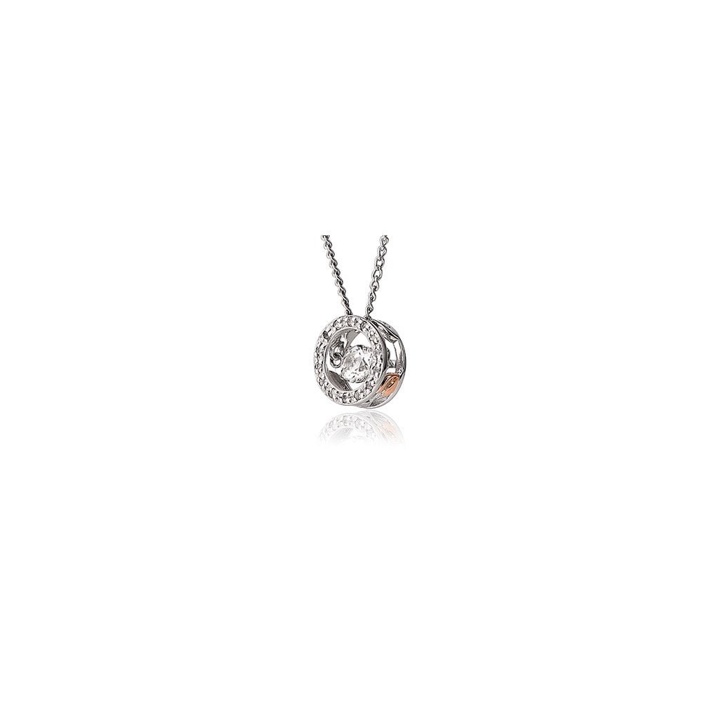 Silver & 9ct Gold National Treasure Swarovski  Pendant 3SWDDP1
