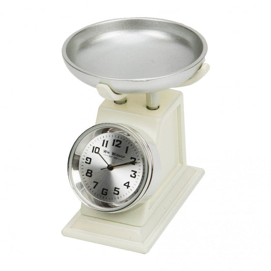 Kitchen Weighing Scales Miniature Quartz Clock 9711