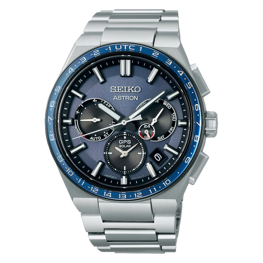 Gents Titanium GPS Solar Chronograph Watch 'Solidity' SSH109J1