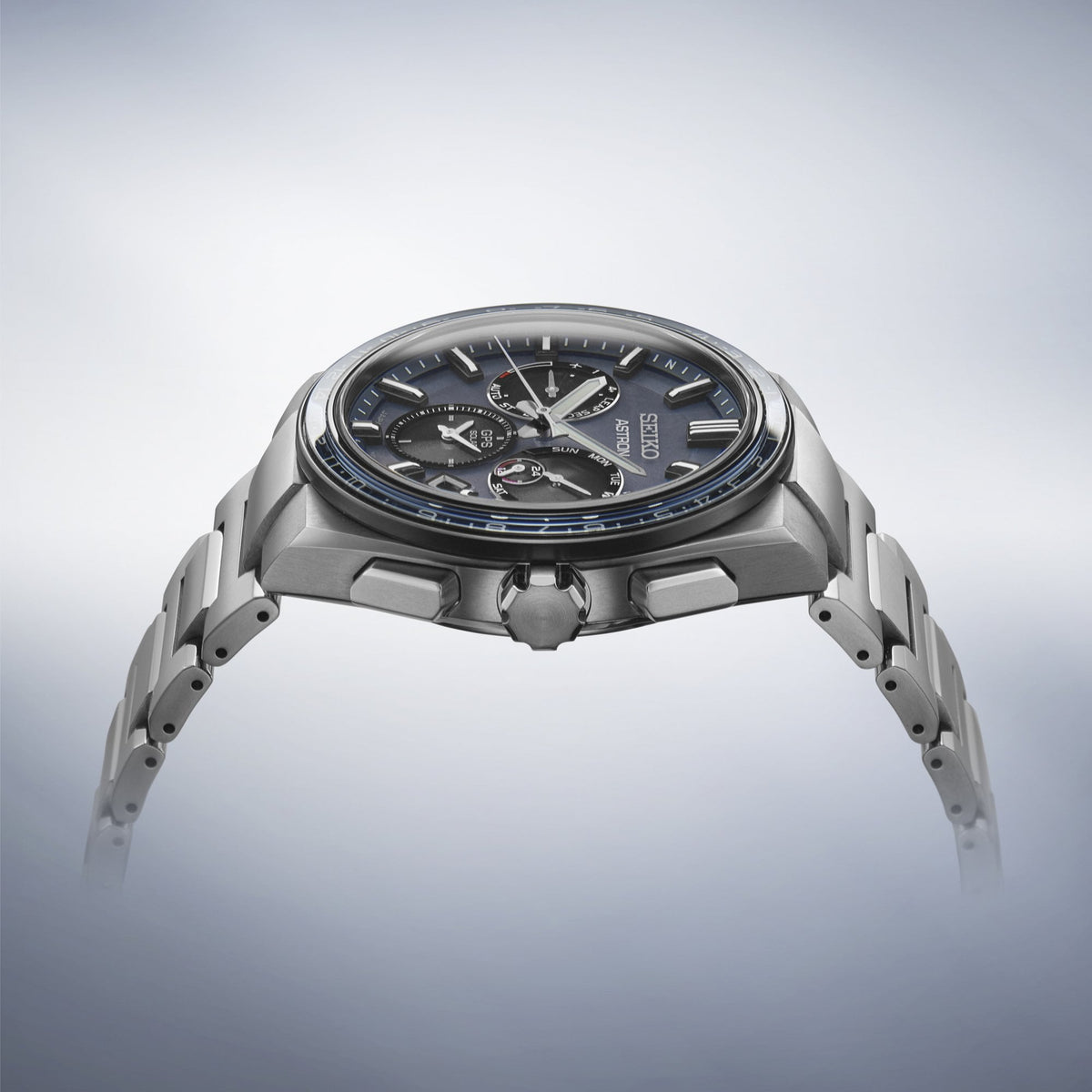 Gents Titanium GPS Solar Chronograph Watch 'Solidity' SSH109J1