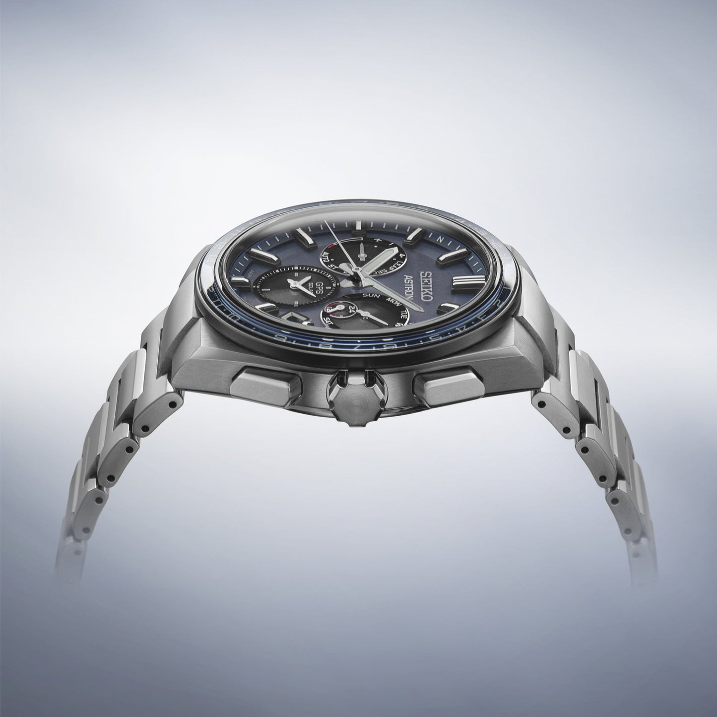 Gents Titanium GPS Solar Chronograph Watch 'Solidity' SSH109J1