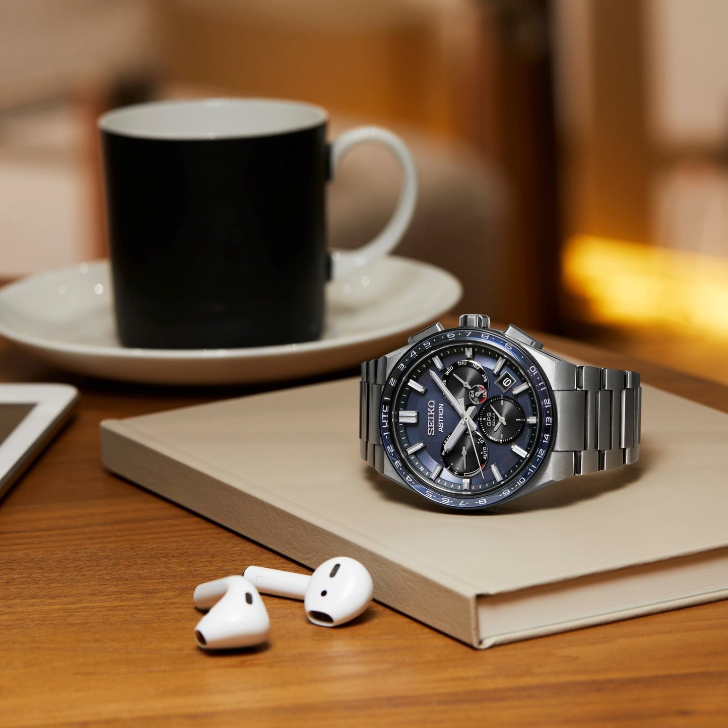 Gents Titanium GPS Solar Chronograph Watch 'Solidity' SSH109J1