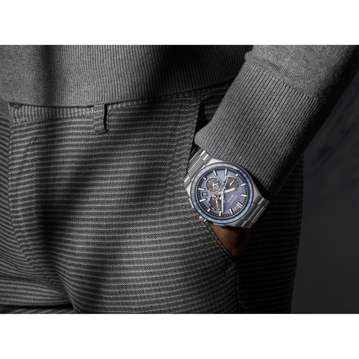 Gents Titanium GPS Solar Chronograph Watch 'Solidity' SSH109J1