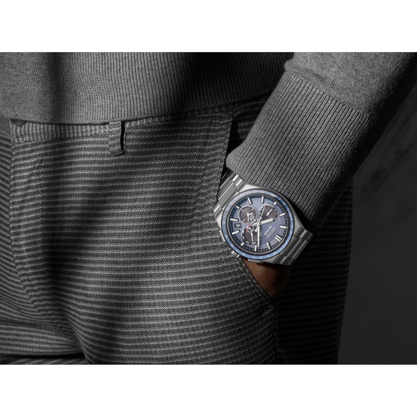 Gents Titanium GPS Solar Chronograph Watch 'Solidity' SSH109J1