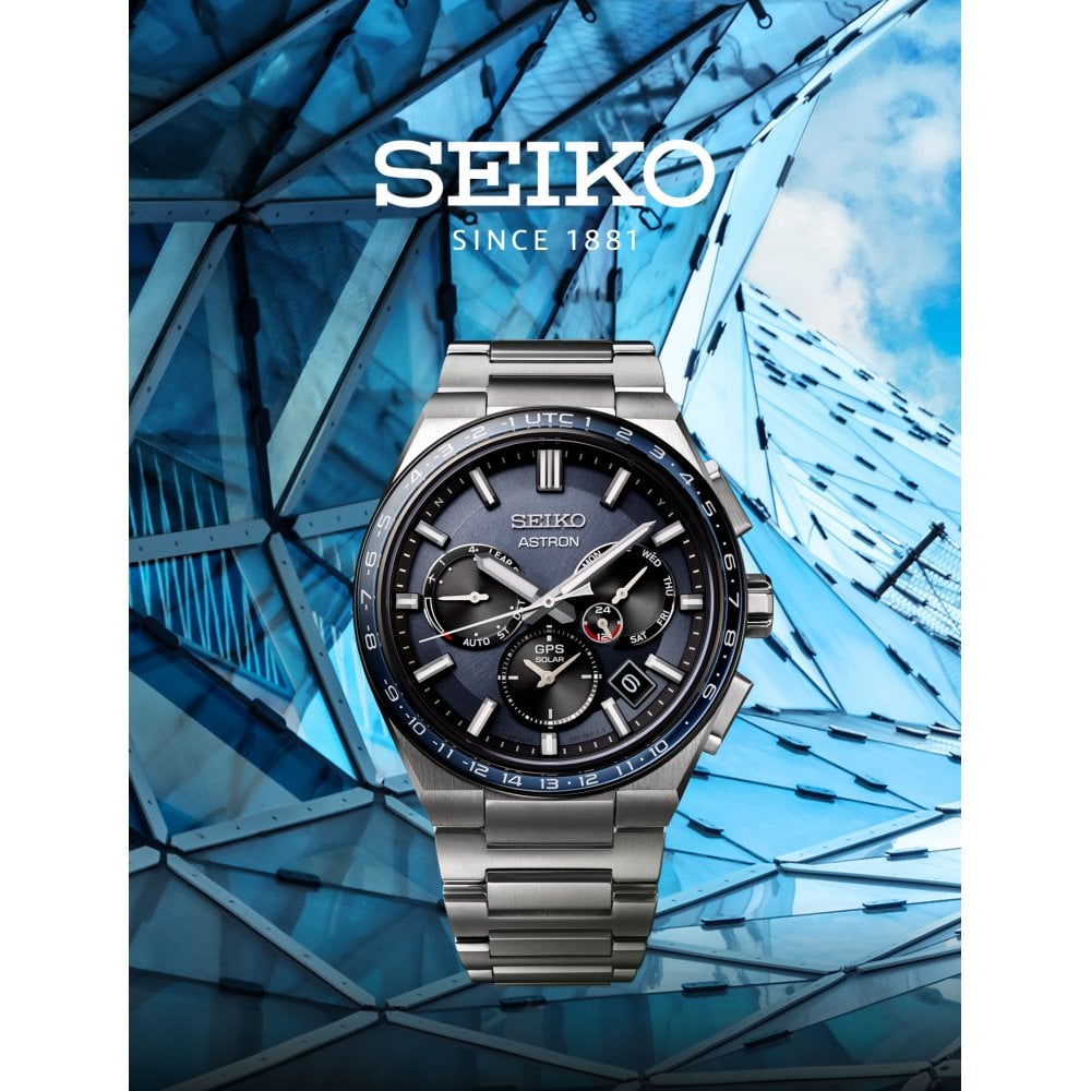 Gents Titanium GPS Solar Chronograph Watch 'Solidity' SSH109J1