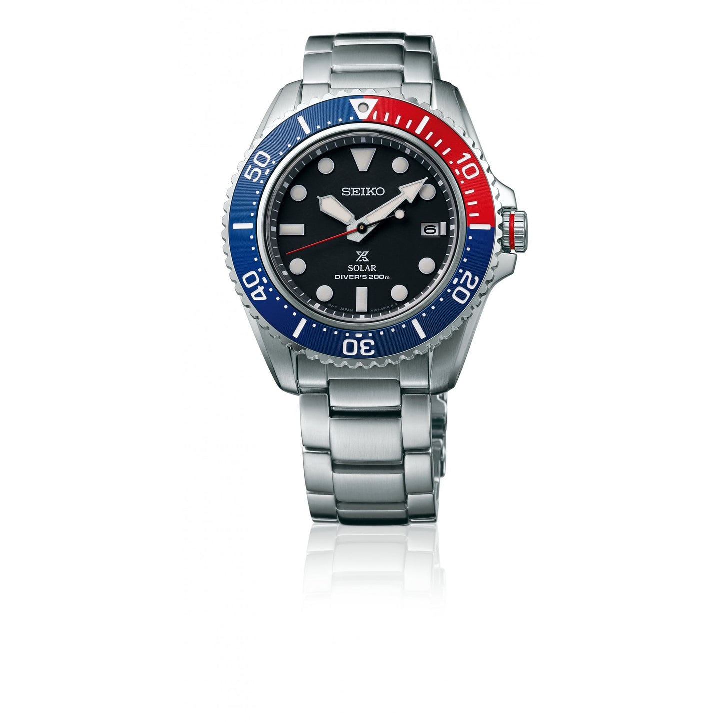 Steel Prospex Solar 200m Diver's Watch on Bracelet SNE591P1