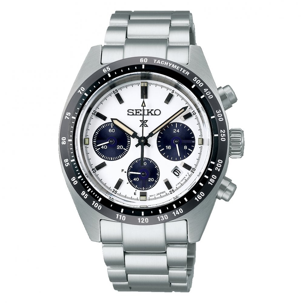 Gents Seiko Solar Chronograph Stainless Steel Watch SSC813P1