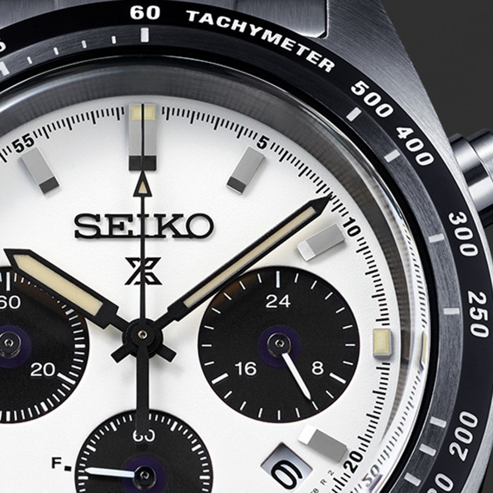 Gents Seiko Solar Chronograph Stainless Steel Watch SSC813P1