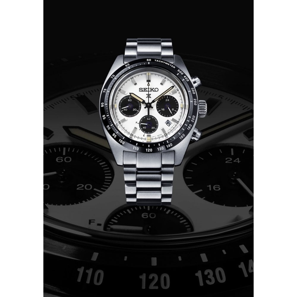 Gents Seiko Solar Chronograph Stainless Steel Watch SSC813P1