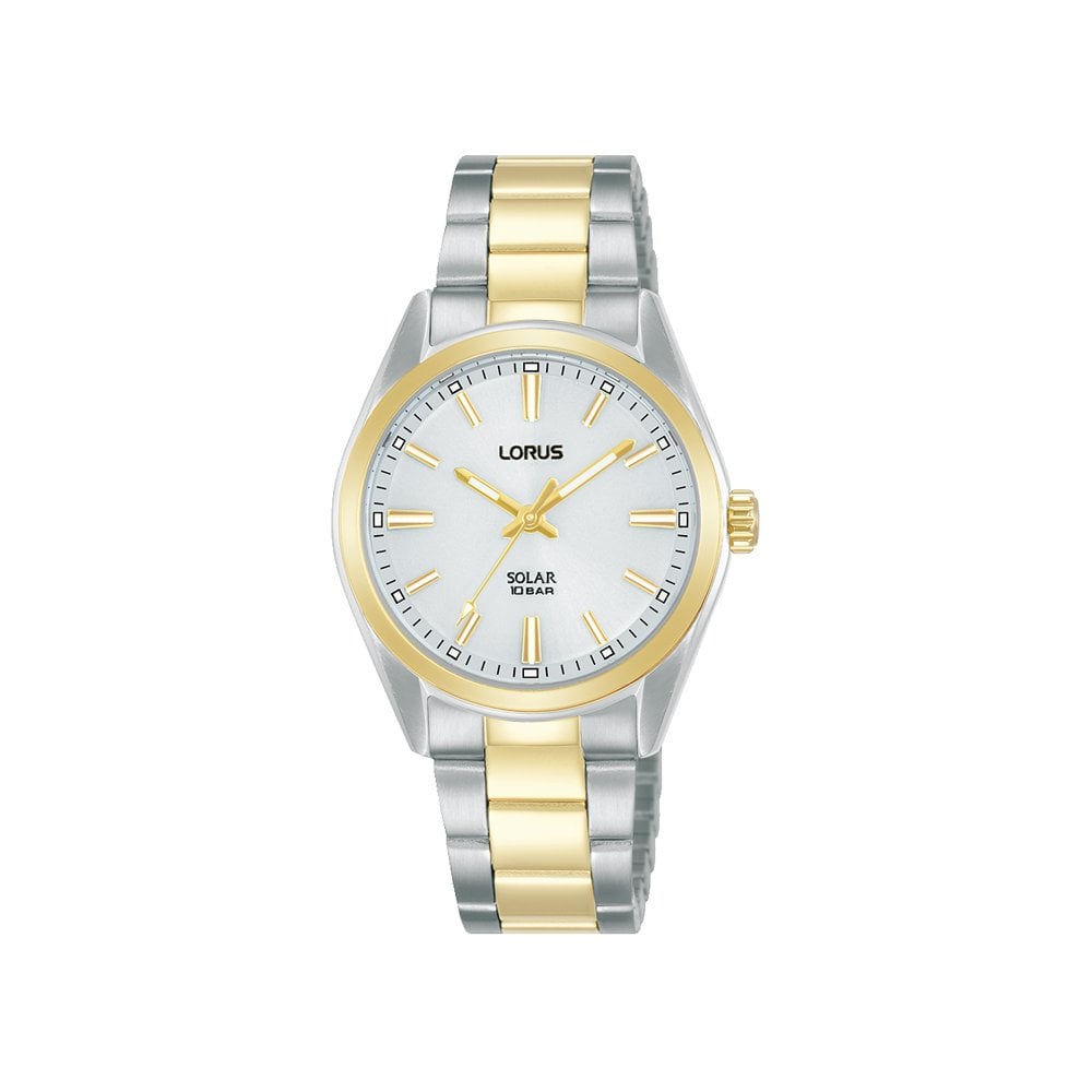 Ladies Lorus Solar Two Tone Stainless Steel Watch RY506AX9