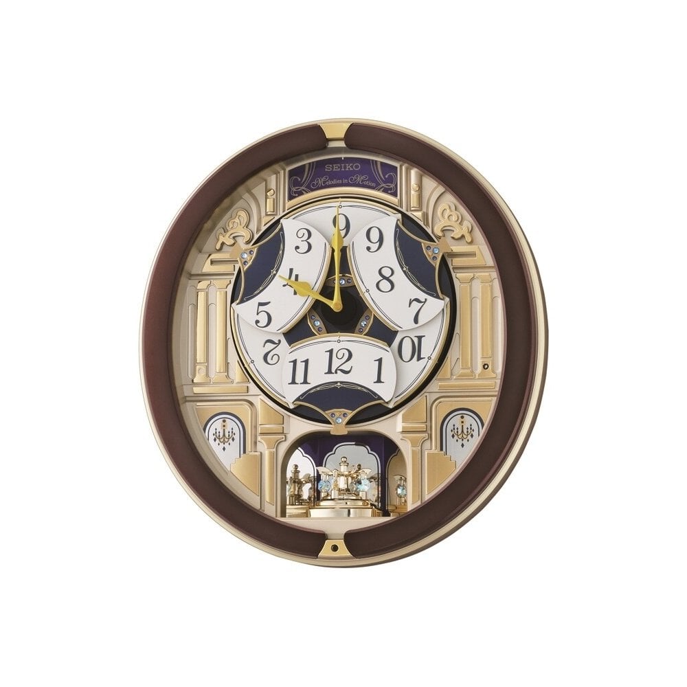 Melodies in Motion Musical Quartz Wall Clock QXM356B