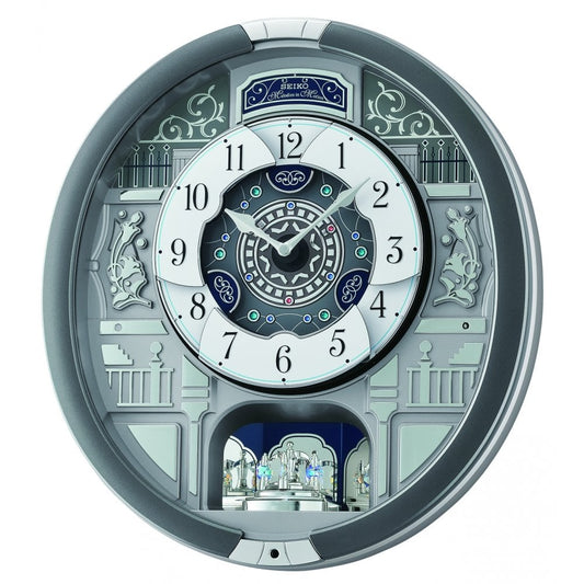 Melodies in Motion Chiming Musical Quartz Wall Clock QXM366S