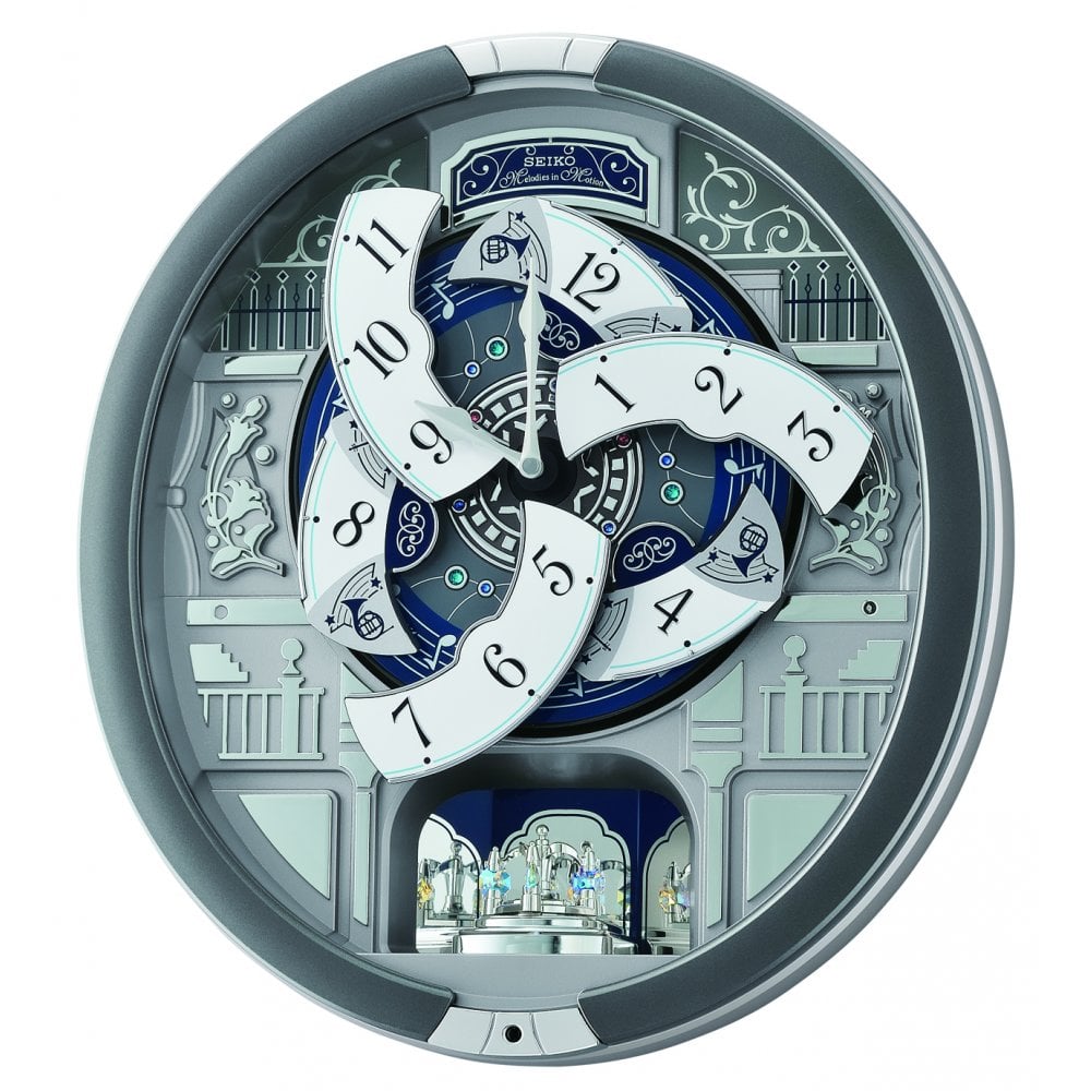 Melodies in Motion Chiming Musical Quartz Wall Clock QXM366S