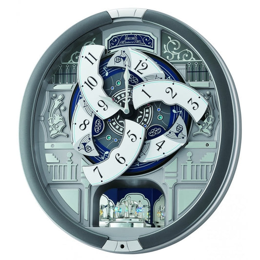 Melodies in Motion Chiming Musical Quartz Wall Clock QXM366S