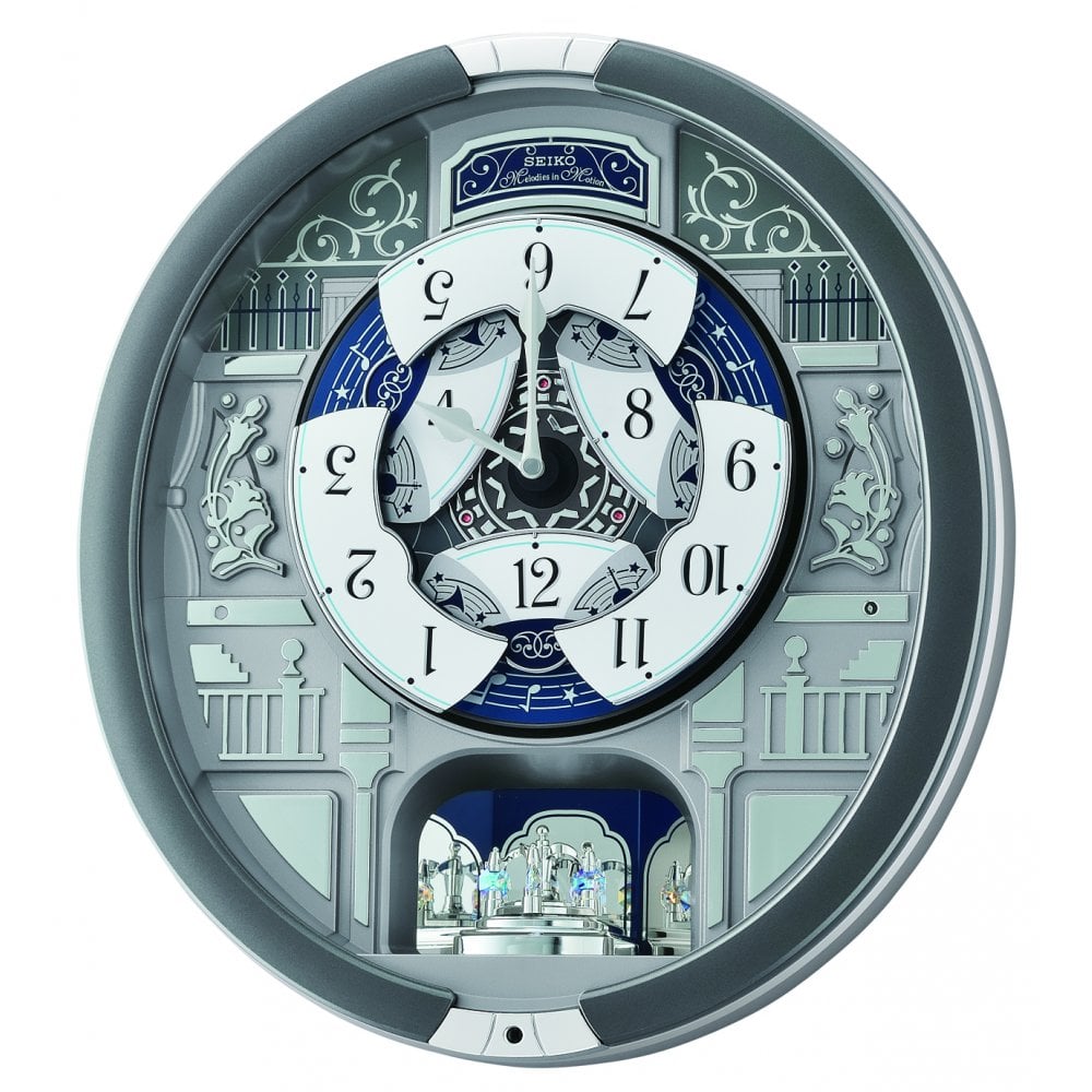 Melodies in Motion Chiming Musical Quartz Wall Clock QXM366S