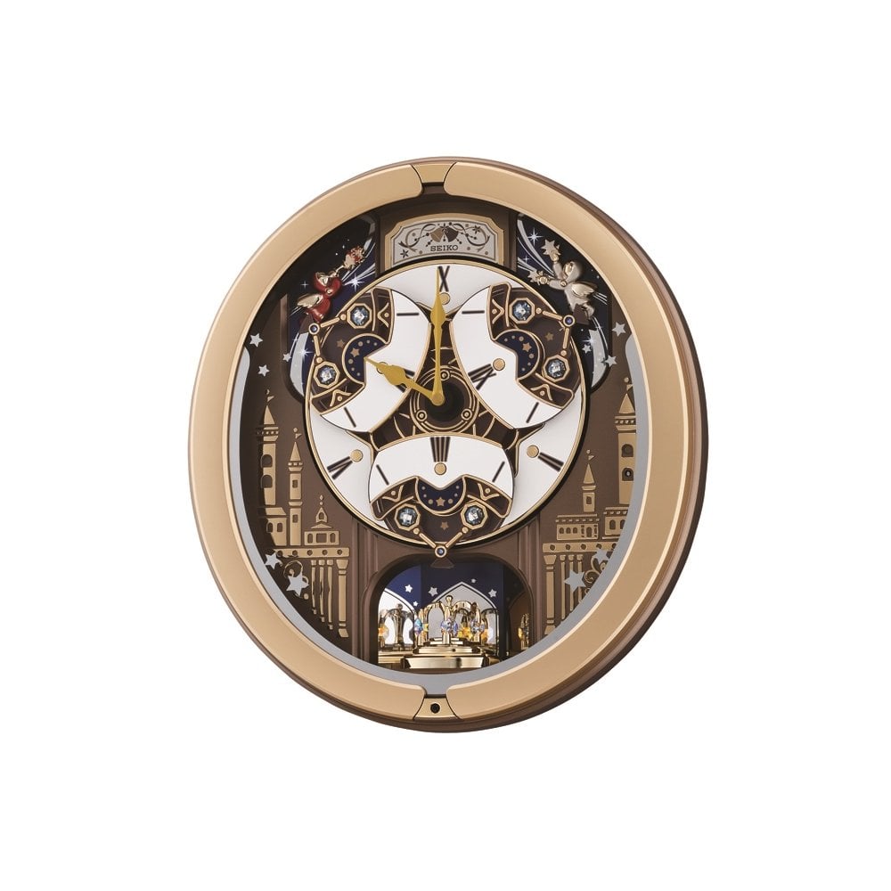 Melodies in Motion Chiming Musical Quartz Wall Clock QXM350G