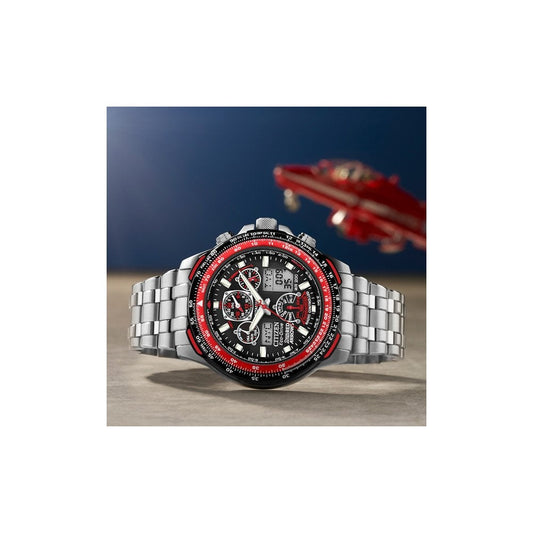 Red Arrows Titanium Radio Controlled World Time Watch JY8110-51E