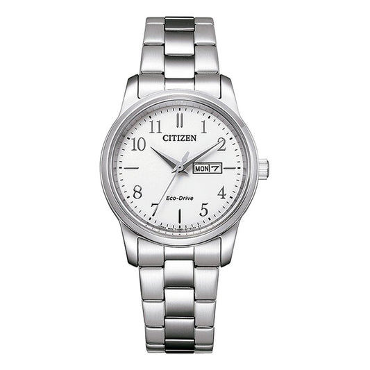 Ladies Stainless Steel Eco-Drive watch on Bracelet EW3261-57A
