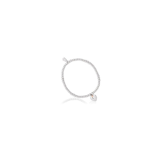 Ladies Silver and Gold Cariad Beaded Affinity Bracelet 3SBB2