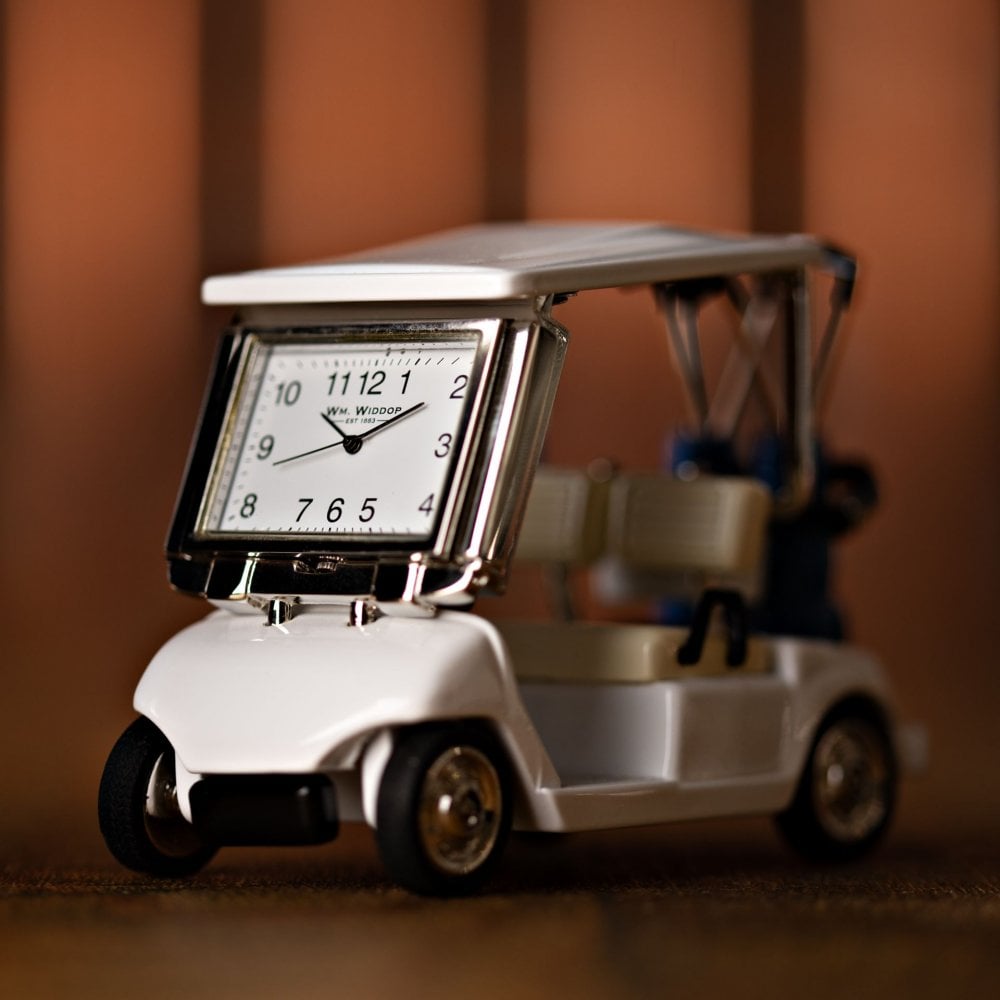 Golf Caddy Miniature Quartz Battery Mantel Clock 9879