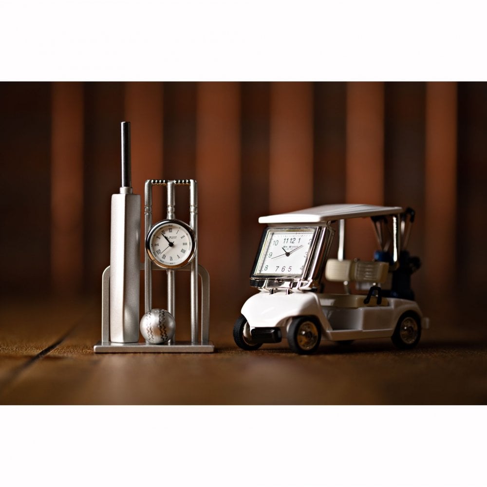 Golf Caddy Miniature Quartz Battery Mantel Clock 9879