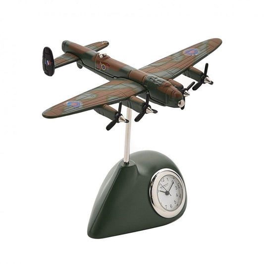 Widdop Lancaster Bomber Aeroplane Miniature Quartz Clock 9421