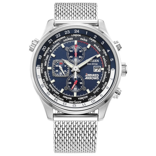 Steel Eco-Drive Red Arrows Chronograph Watch CA0081-87L