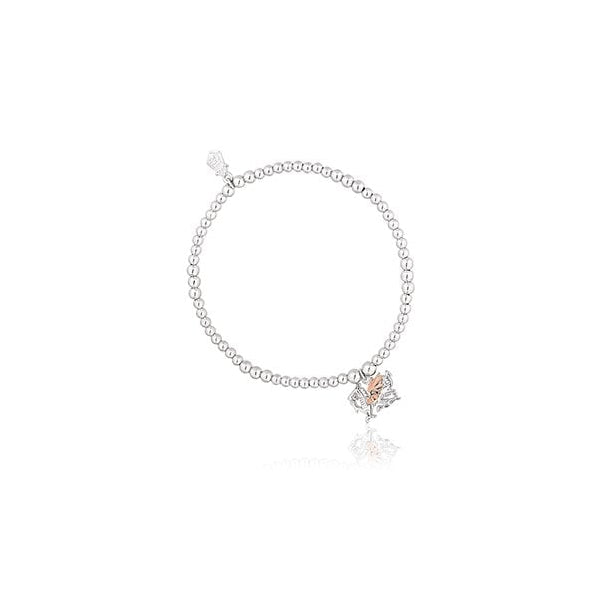 Ladies Silver and Welsh Gold Affinity Bracelet Dragon 3SBB53