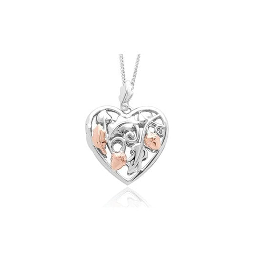 Ladies Silver and Gold Royal Oak Heart Locket XX3STRP04