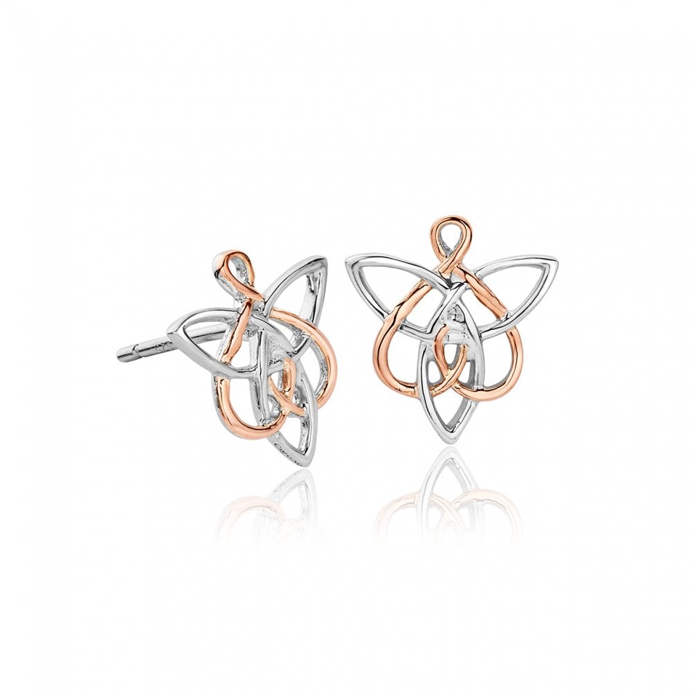 Ladies Silver & Gold Fairies Of The Mine Stud Earrings 3SETL0232