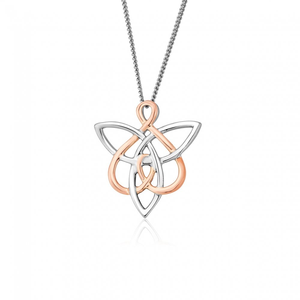 Ladies Silver and Gold Fairies Of The Mine Pendant 3SETL0233