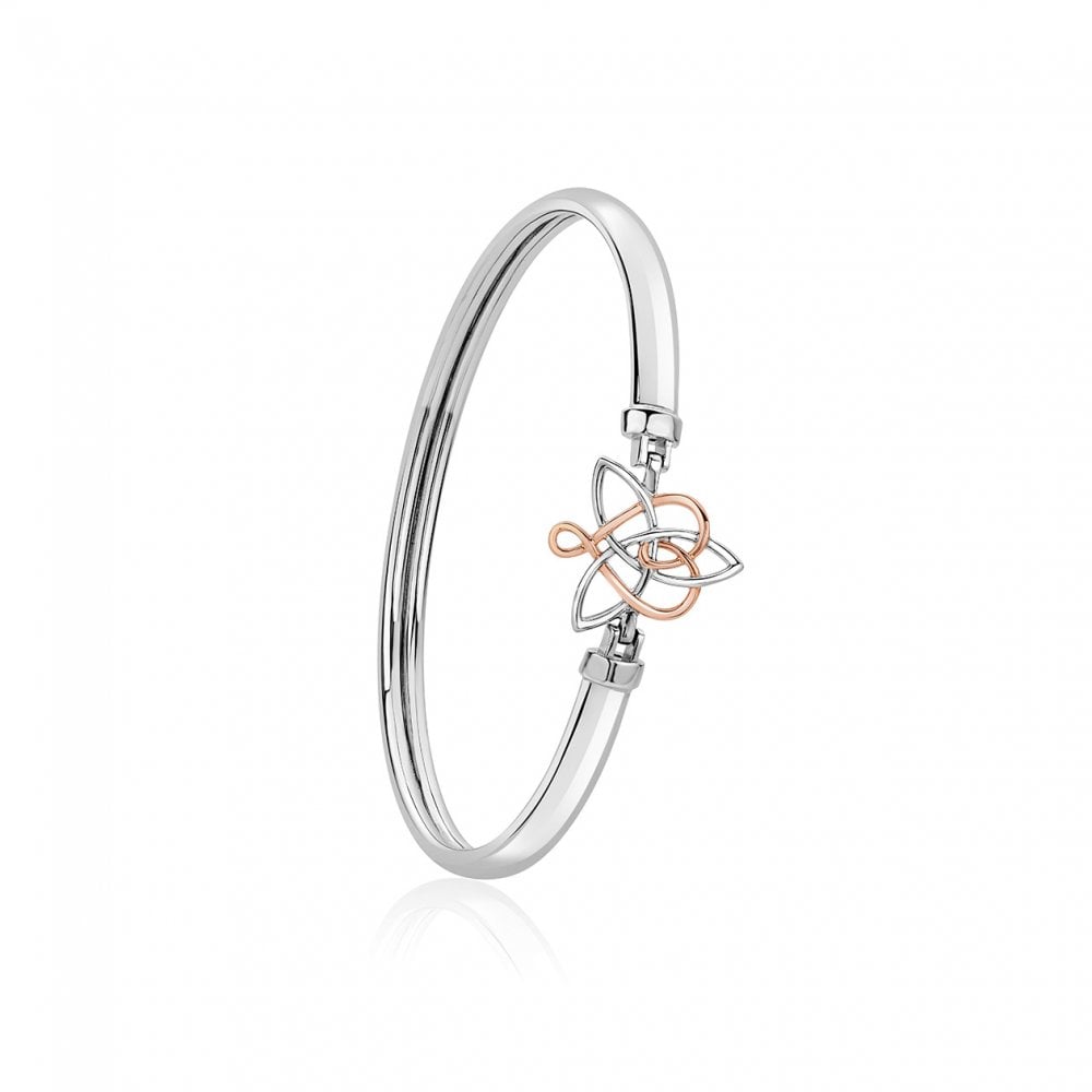 Ladies Silver and Gold Fairies Of The Mine Bangle 3SETL0230