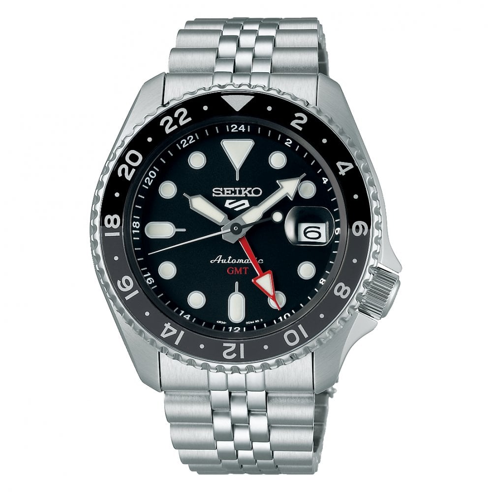 5 Sports Gents Steel Automatic GMT Watch Black Grape SSK001K1