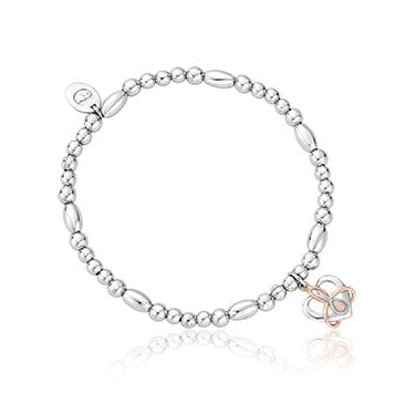 Ladies Silver and Gold Dwynwen Affinity Bead Bracelet 3SBB103R
