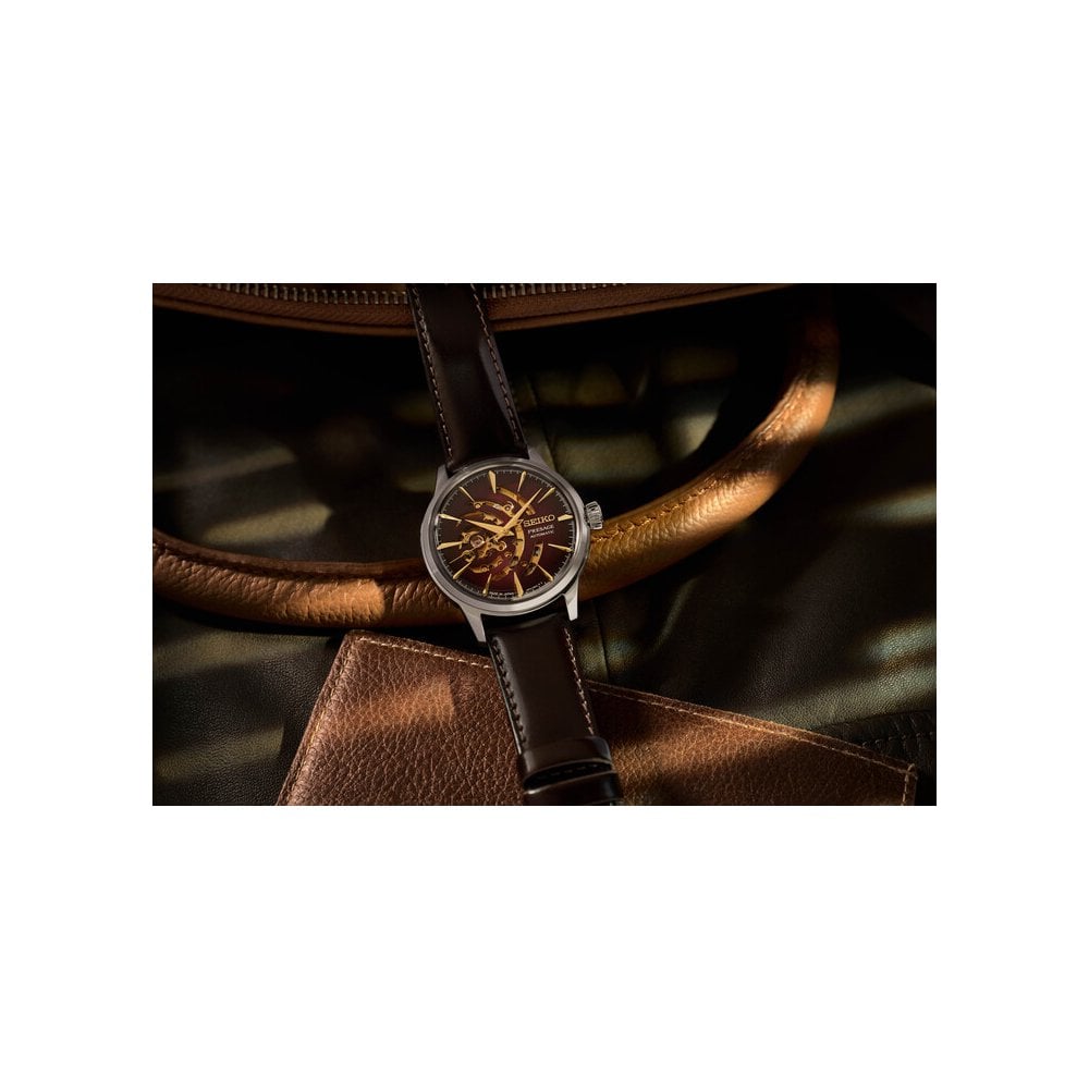Presage Cocktail Time Automatic Strap Watch Red Brick SSA457J1
