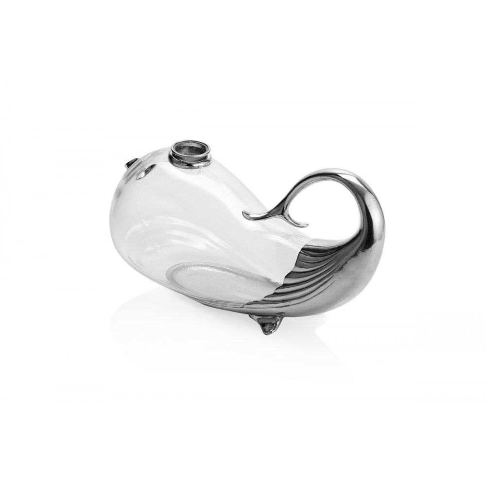 Pewter and Glass Vinifera Whale Decanter 1 Litre 014594R