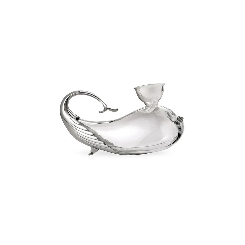 Pewter and Glass Vinifera Whale Decanter 1 Litre 014594R