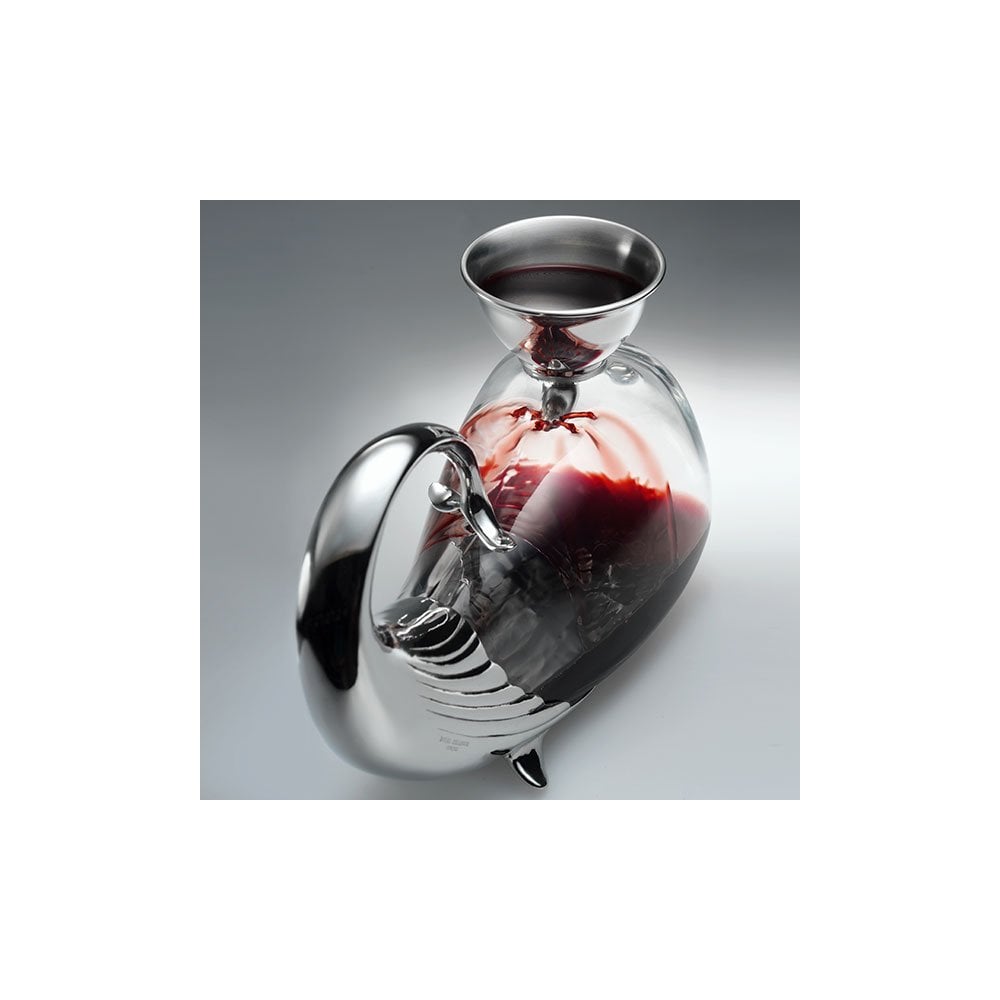 Pewter and Glass Vinifera Whale Decanter 1 Litre 014594R