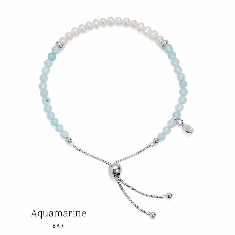 Aquamarine & Pearl Sky Bracelet 1877939