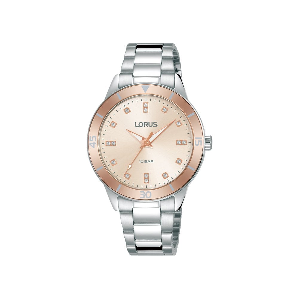 Ladies Steel Two Tone Battery Watch on Bracelet 100m RG241RX9