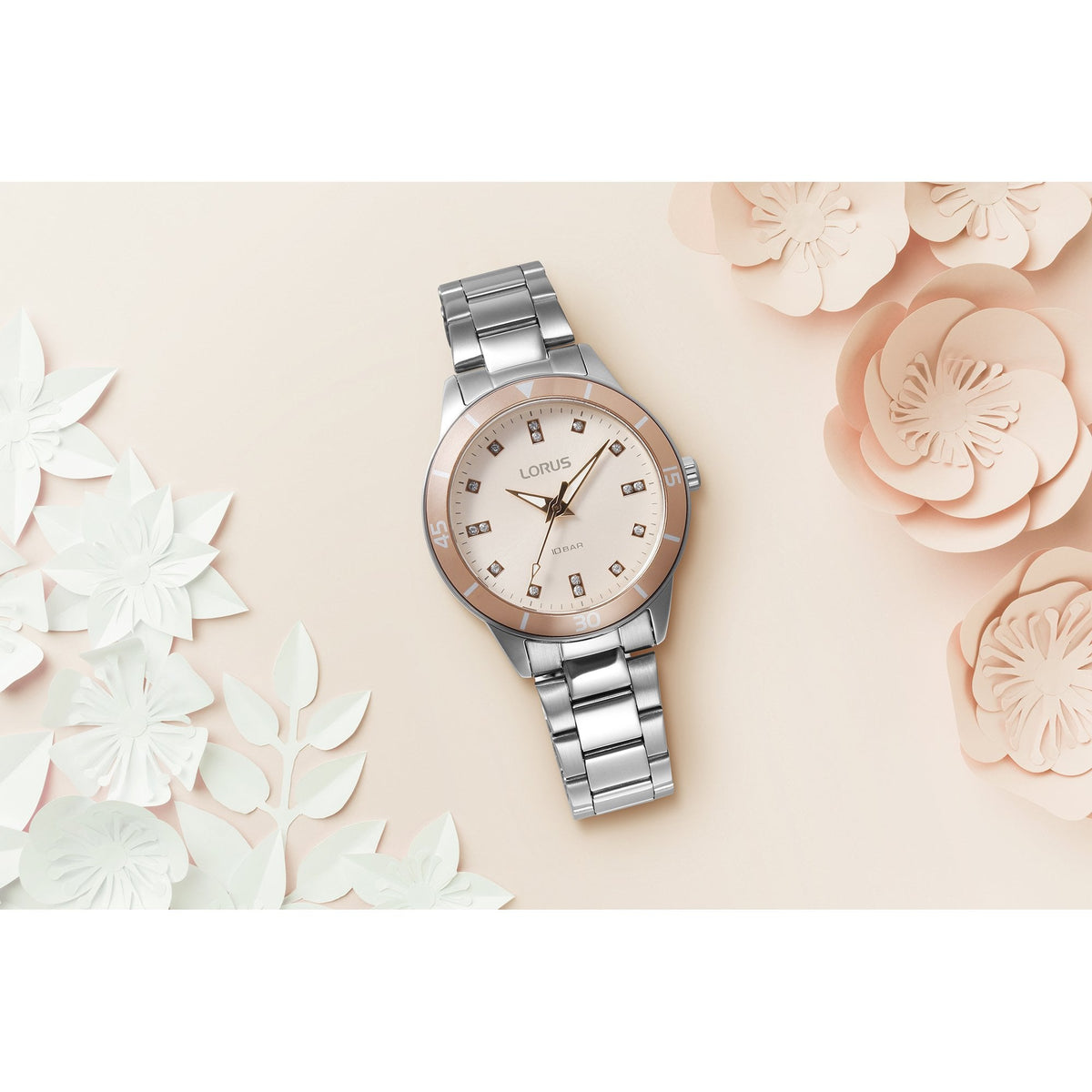 Ladies Steel Two Tone Battery Watch on Bracelet 100m RG241RX9