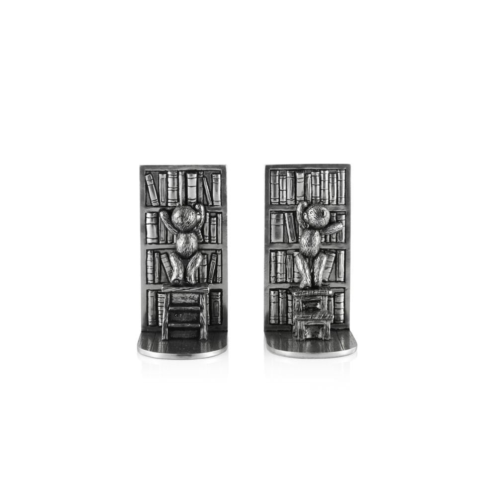 Royal Selangor Pewter Teddy Bear Picnic Library Bookends 016111R